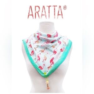 Aratta Pacific Park Bandana in Mint and Pink